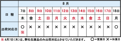 2014夏季休業日画像