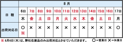 2014夏季休業日画像
